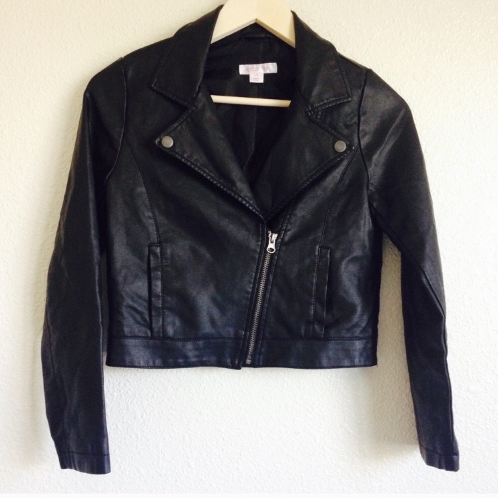 Faux leather jacket