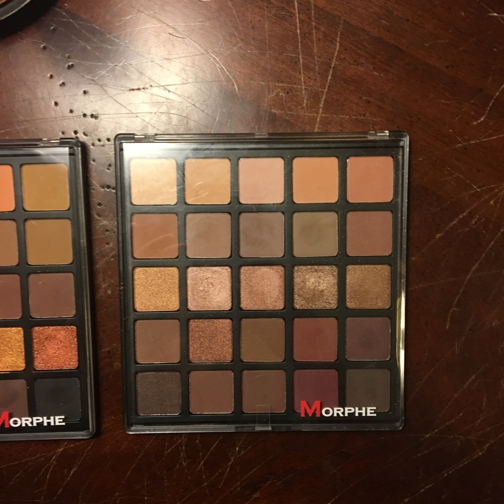 Morphe 25A and 25B palettes - only swatched
