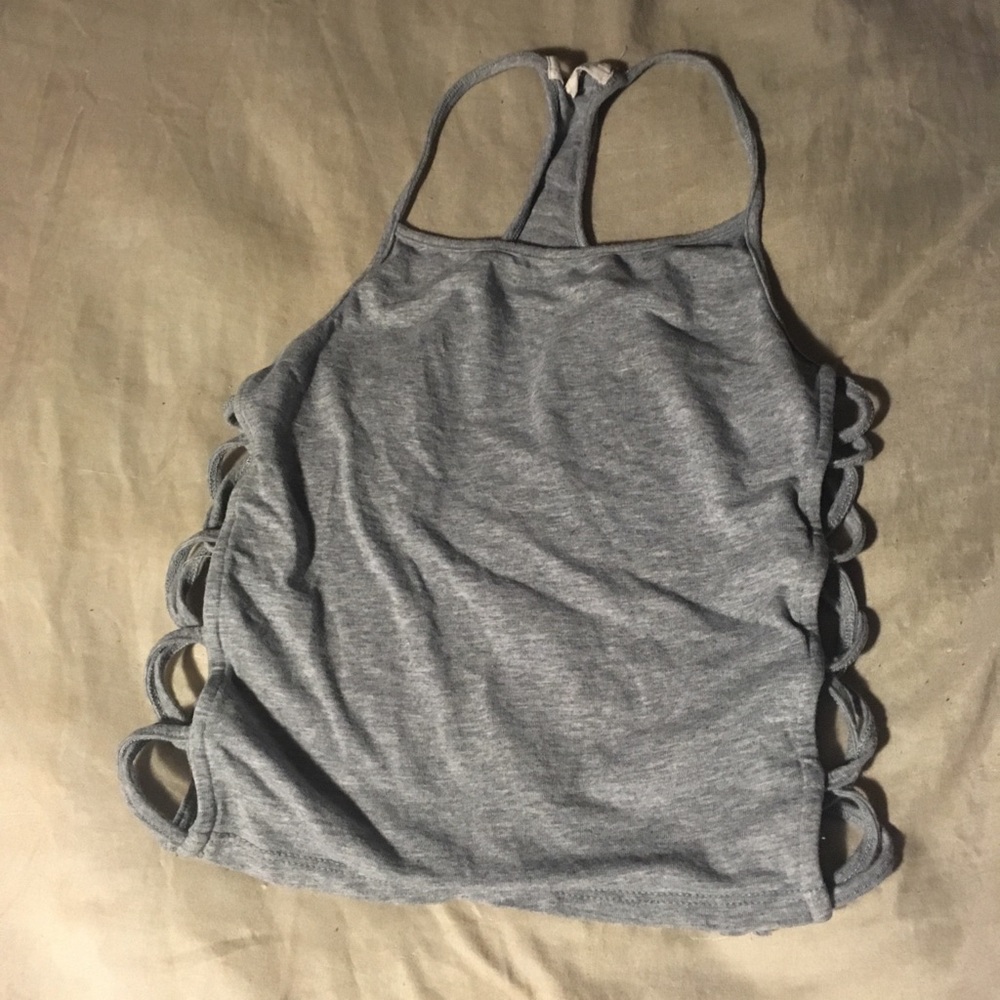 Halter grey top