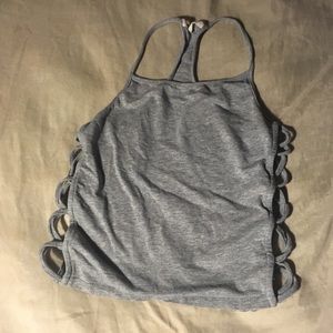 Halter grey top