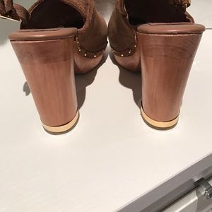Tory Burch brown clogs size 7