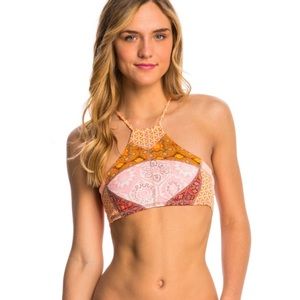 Maaji High Neck Bikini Top