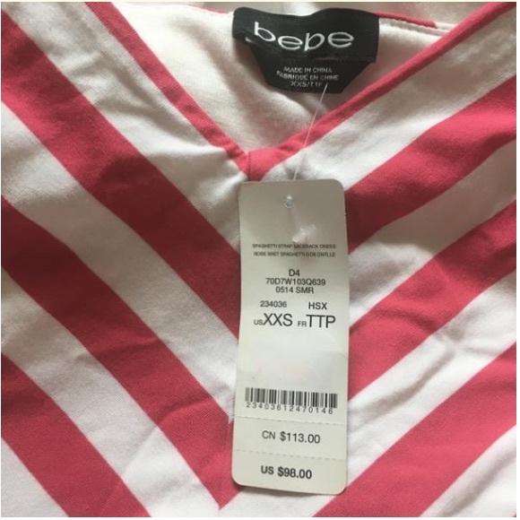 NWT BEBE Strappy Cutout Dress - Picture 6 of 6