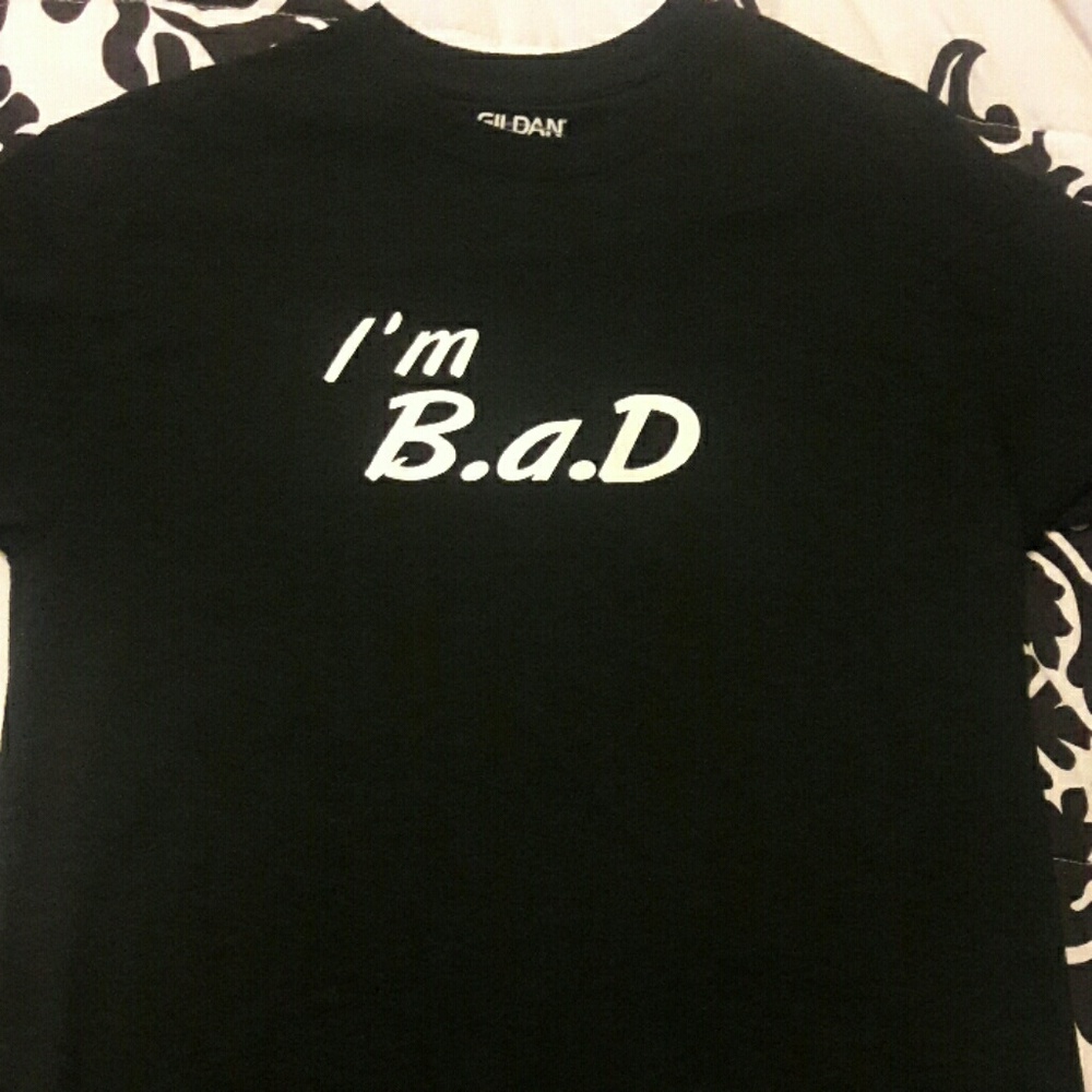 "I'm B.a.D" Tee  BACK-Blessed and Delivered