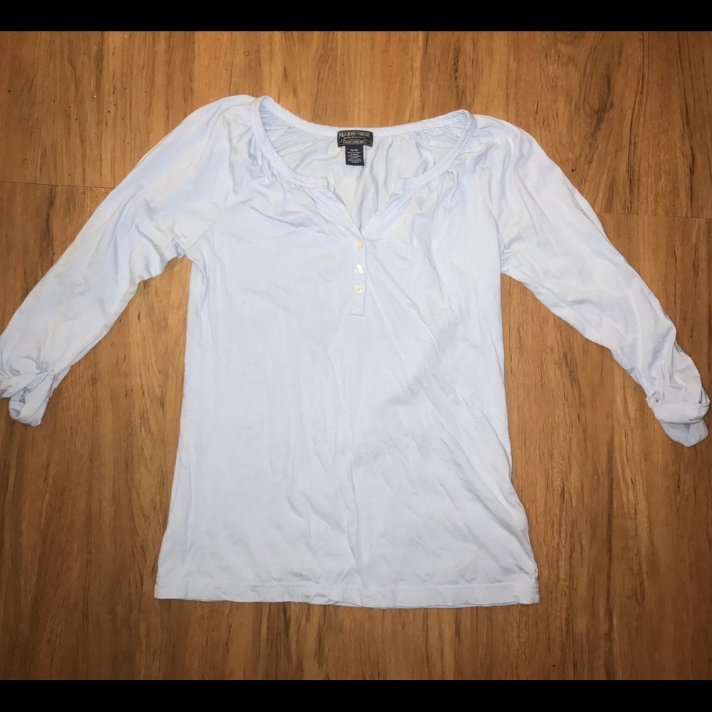 Polo Ralph Lauren Henley Blue Blouse