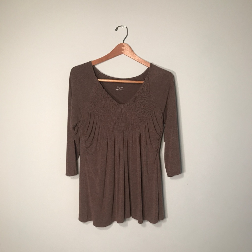 Brown shirt