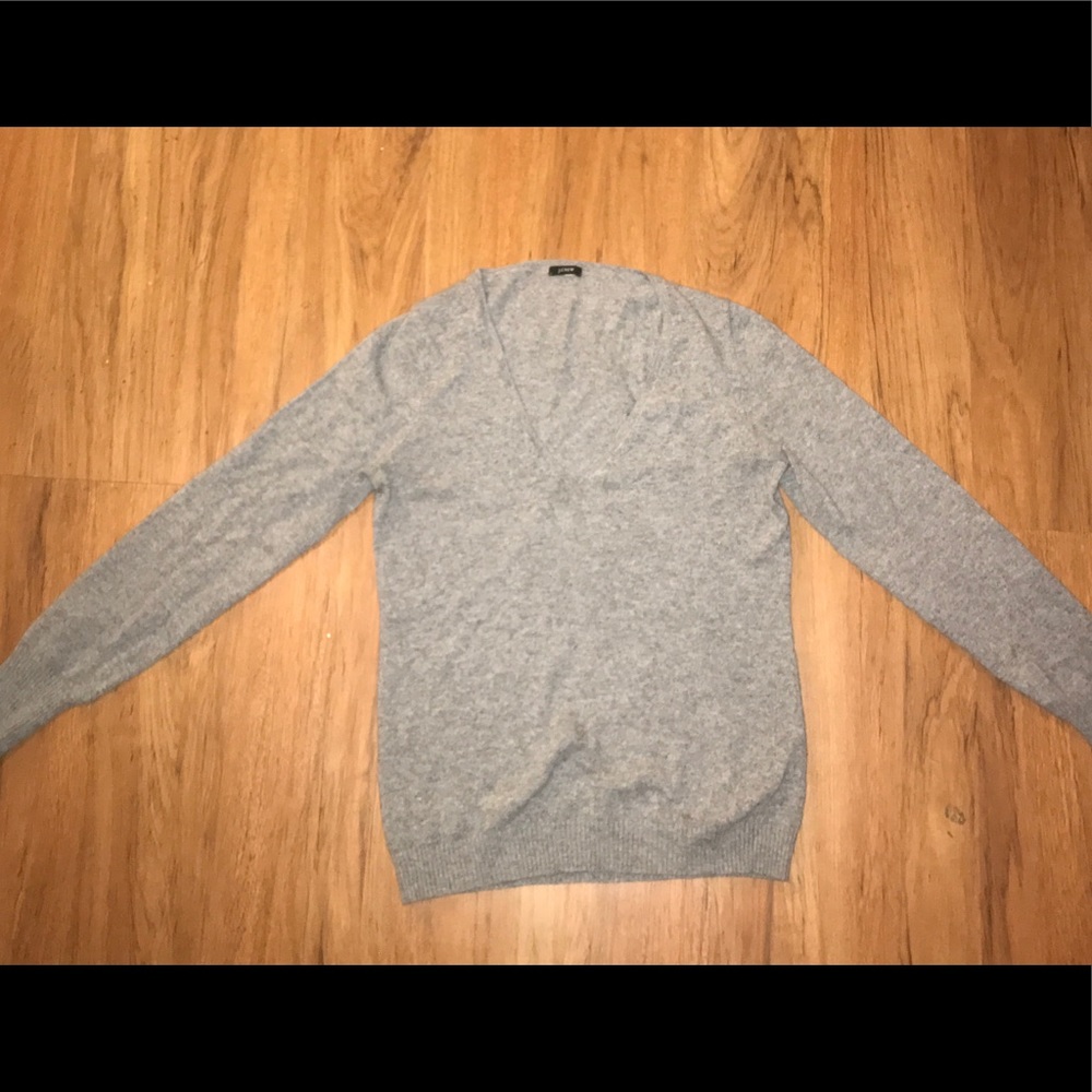 J. Crew Medium Gray Wool Sweater