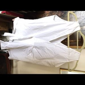 MARNI Collection Top White V Neck Blouse Ruffle M