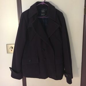 Women's Purple AE Winter Peacoat XXL NWT
