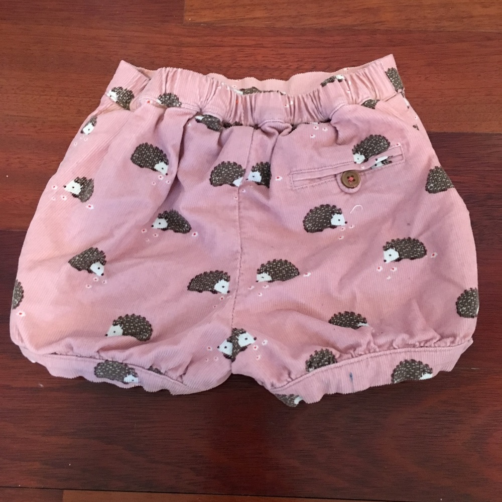 Baby Boden Hedgehog corduroy shorts