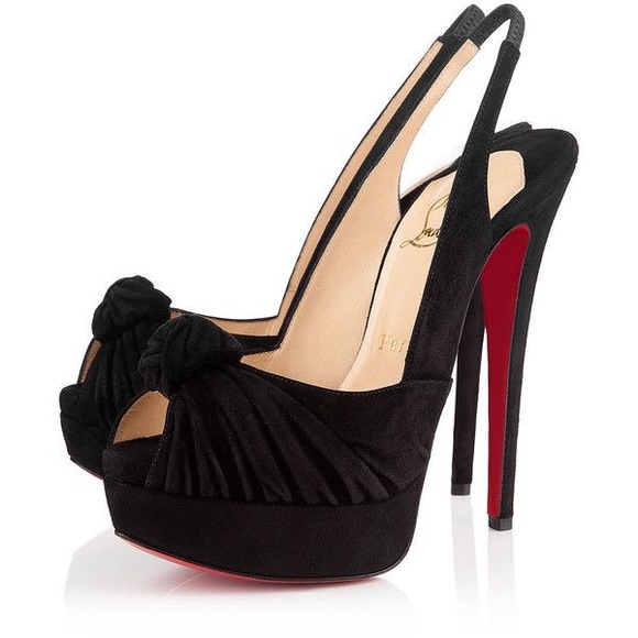 Christian Louboutin Shoes - Authentic Louboutin Jenny Knotted platform heels