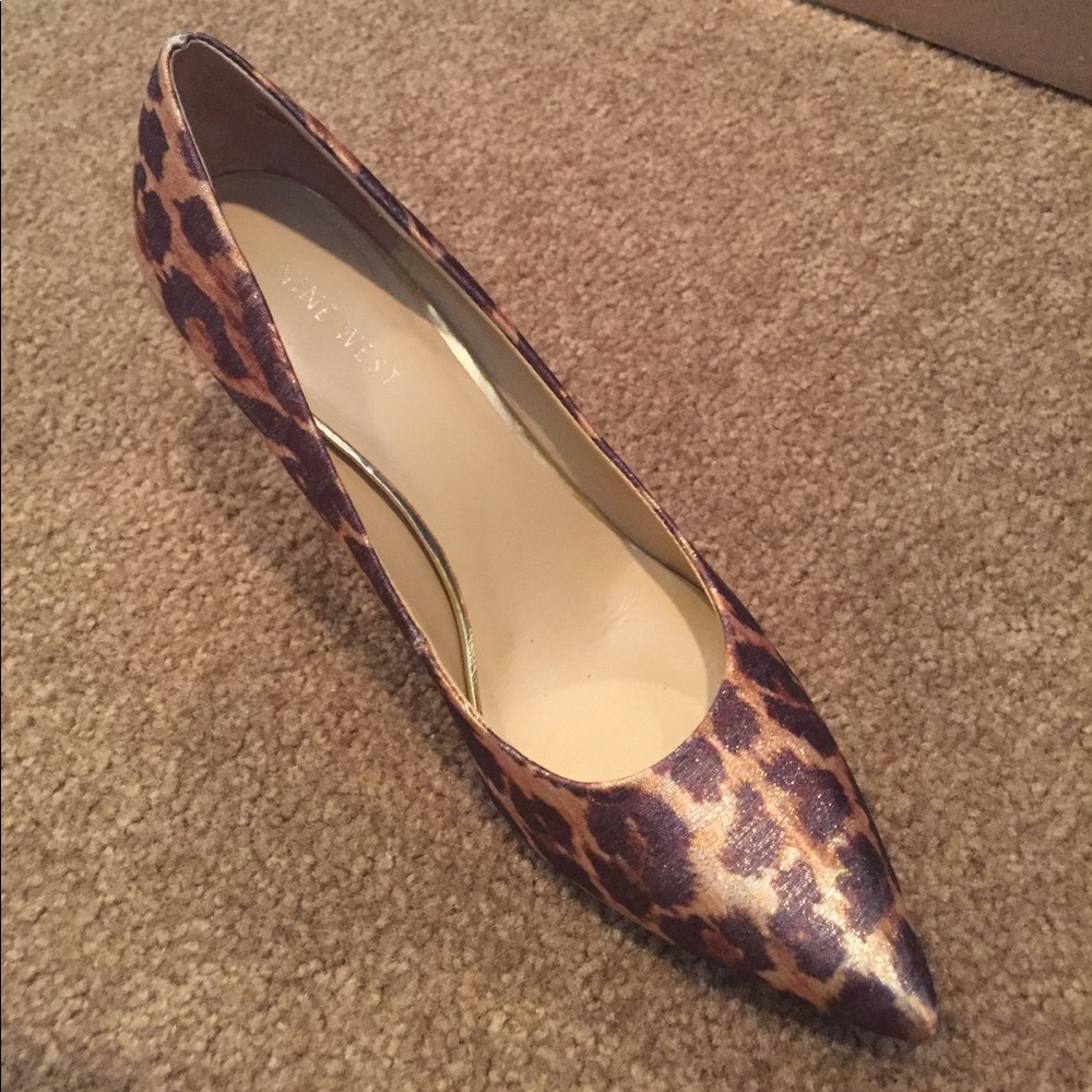 Nine West cheetah design heels - Picture 1 of 5
