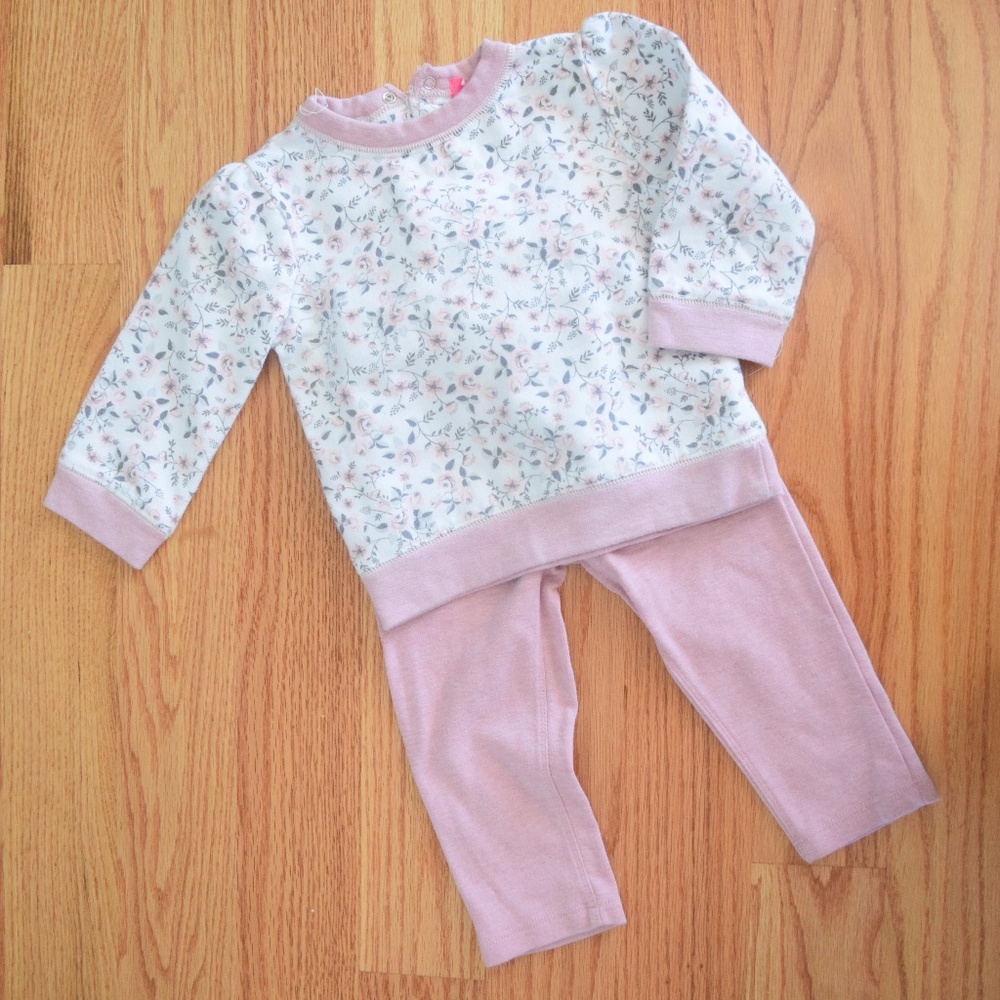 Isaac Mizrahi Floral Sweatshirt Set