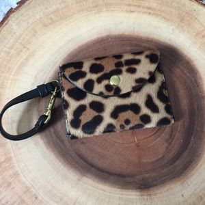 NWOT J Crew Calf Card Holder