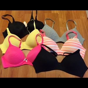 Lot of Six Victoria’s Secret 36B Bras