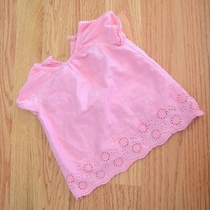 GAP Pink Short Sleeve Peasant T