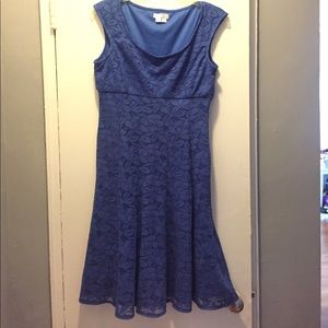 London Times Periwinkle Lace dress 8P