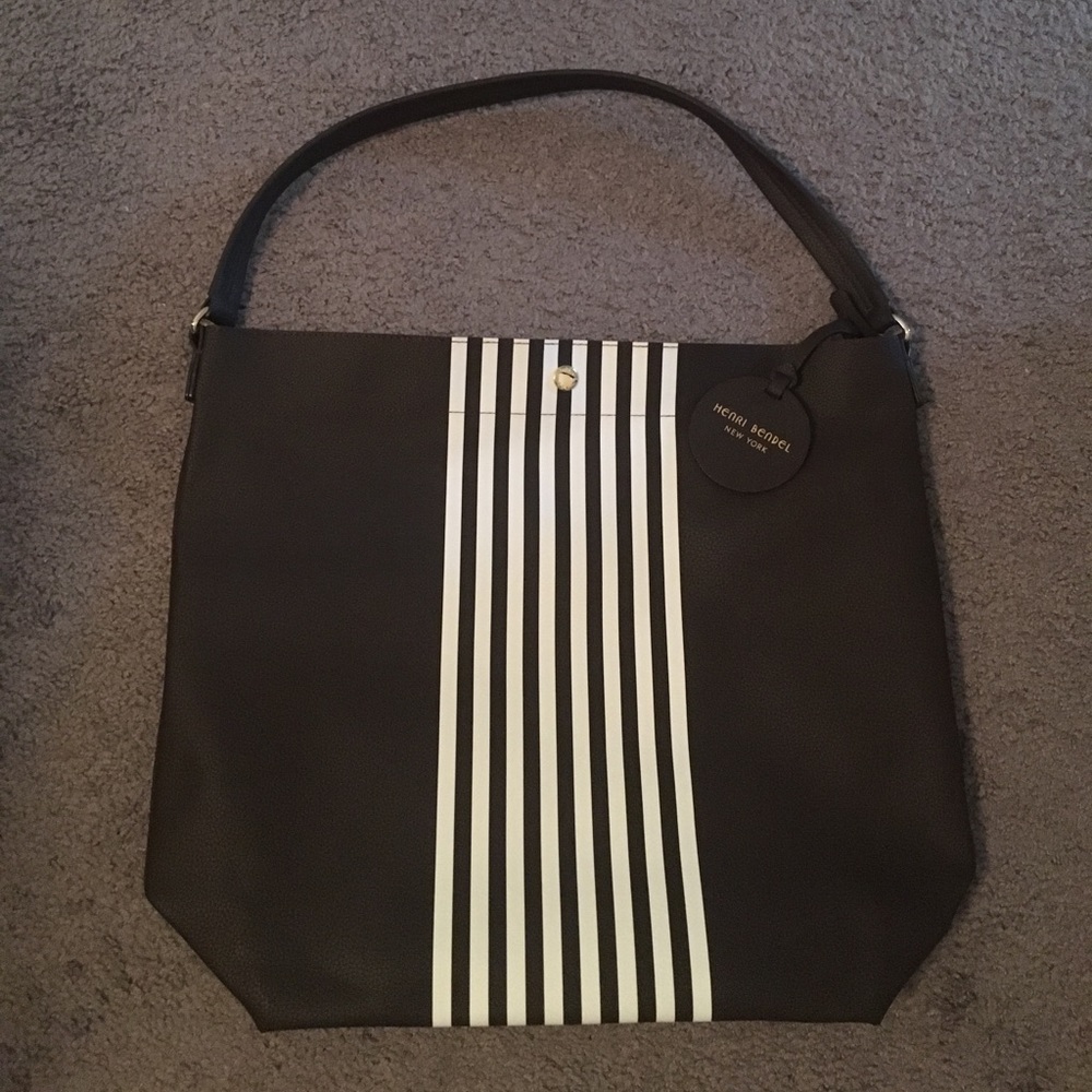 Authentic Henri Bendel Striped Tote!