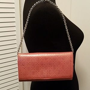 Auth. Chain COACH CLUTCH WALLET HANDBAG