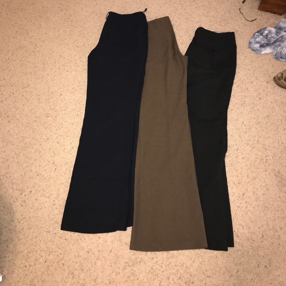 3 pairs of size six dress pants