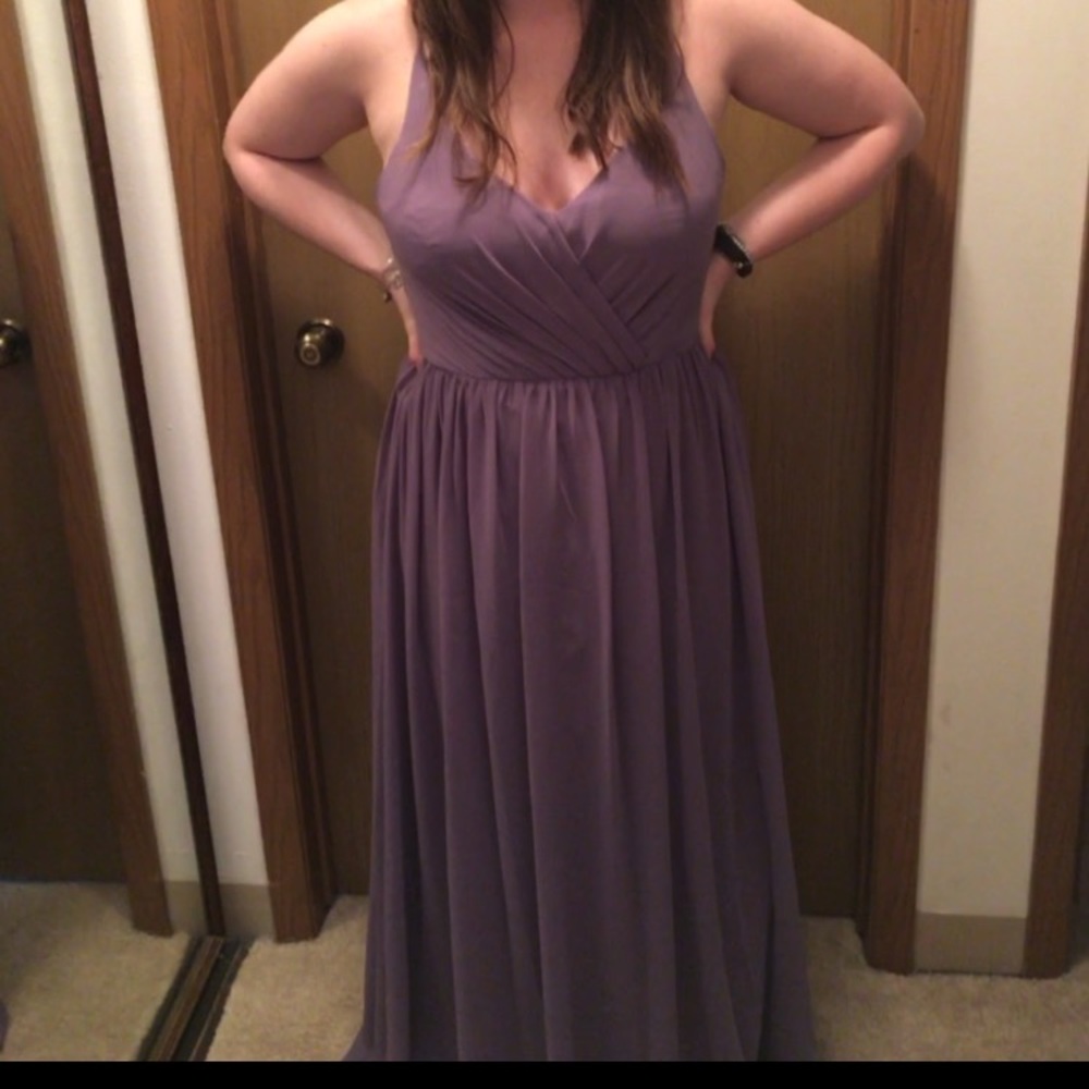 Bill Levkoff Chiffon Bridesmaid Dress