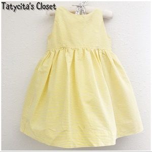 Ralph Lauren White and Yellow striped dress