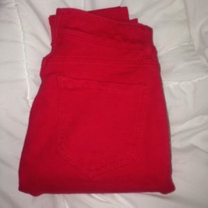 VANILLA STAR Size S Stretch Jegging in Red