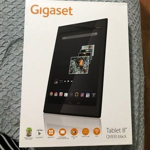 Gigaset 8" tablet black New! Never used