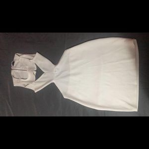 White Cutout dress