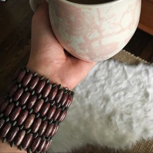 Original Alex & Ani Wooden Cuff Bracelet