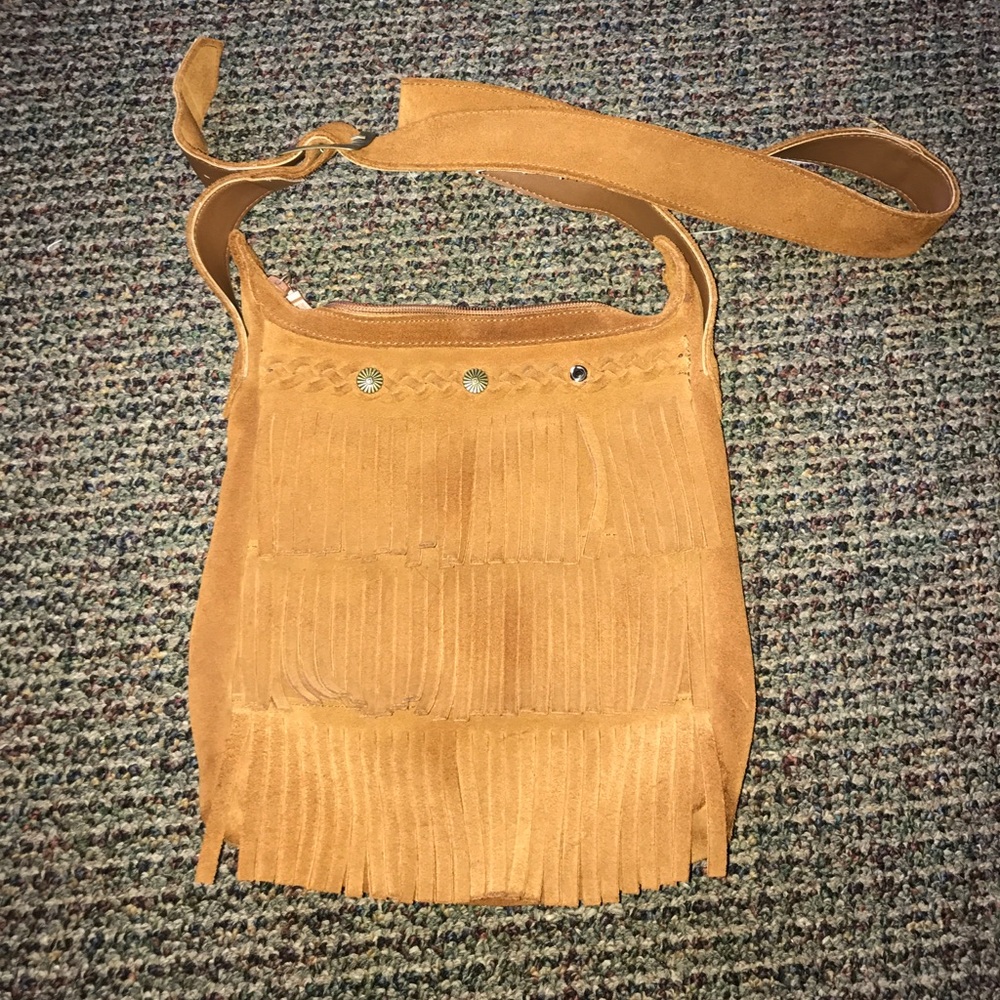Minnetonka genuine leather fringe bag