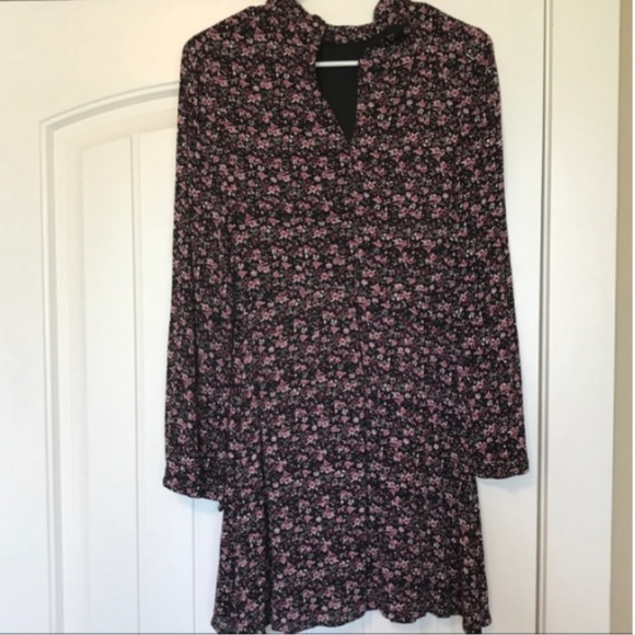 Urban Outfitters Floral Printed Long Sleeve Dress - Picture 3 of 4