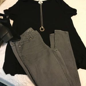 Express gray jeans
