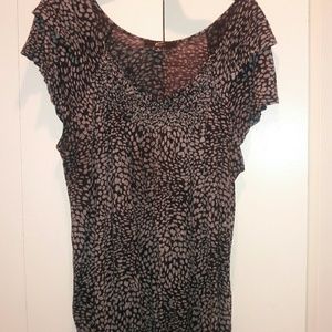 GNW womens gray & black scoop neck plus size 1X
