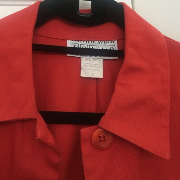 Saks Fifth Avenue Red Jacket - Picture 2 of 4