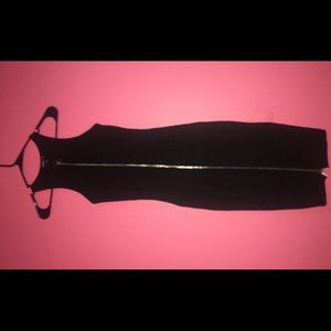 Express Zippered down bodycon dress