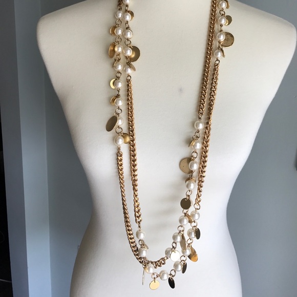 Worth Chanel style gold and pearl adjustable belt or necklace - Picture 3 of 4