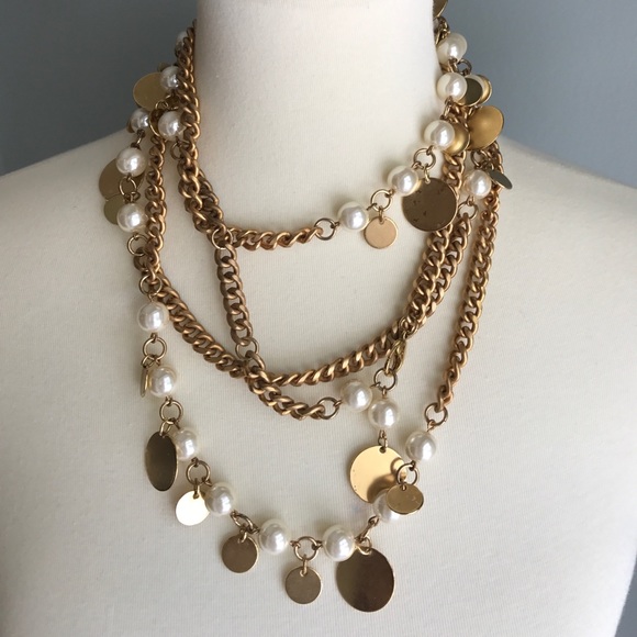 Worth Chanel style gold and pearl adjustable belt or necklace - Picture 4 of 4