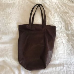 Baggu leather tote - oxblood
