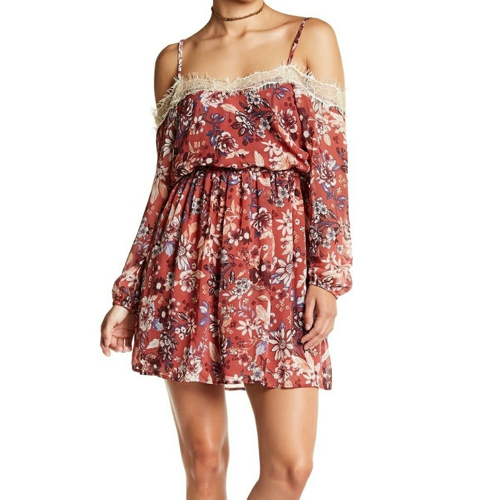 Floral Printed Dress - Size L