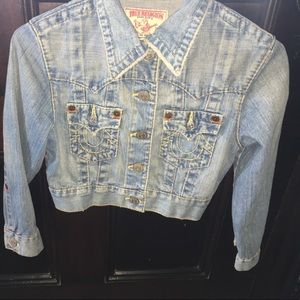 True Religion Jimmy Cropped light Denim wash -sm