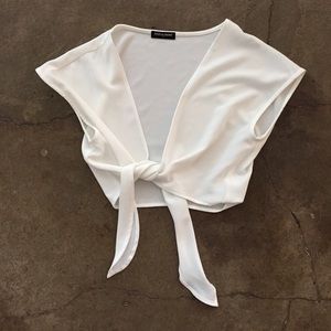 American Apparel Crop Tie Top