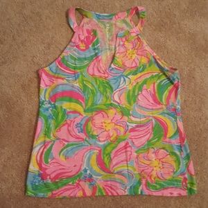 Lilly pulitzer so a peeling tank top