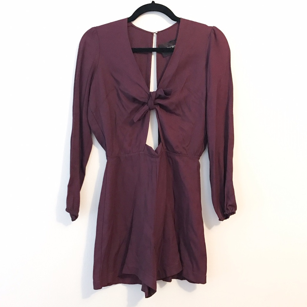 Reformation long sleeve romper, size XS