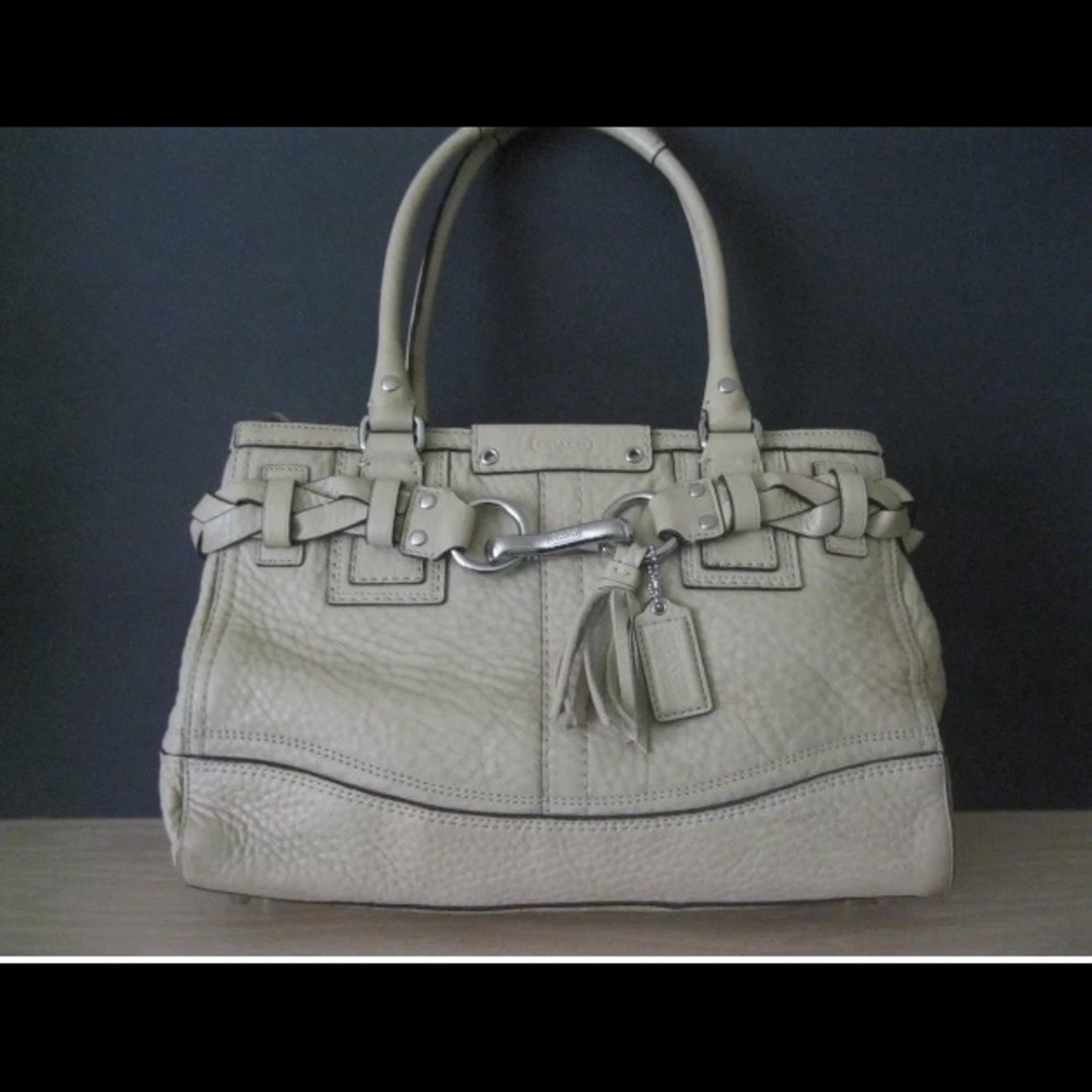 Coach Hampton beige tote