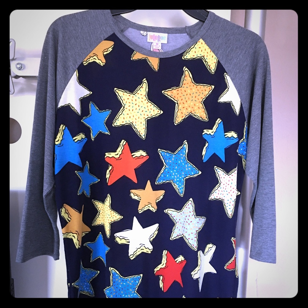Lularoe Randy, medium, multi-colored stars!