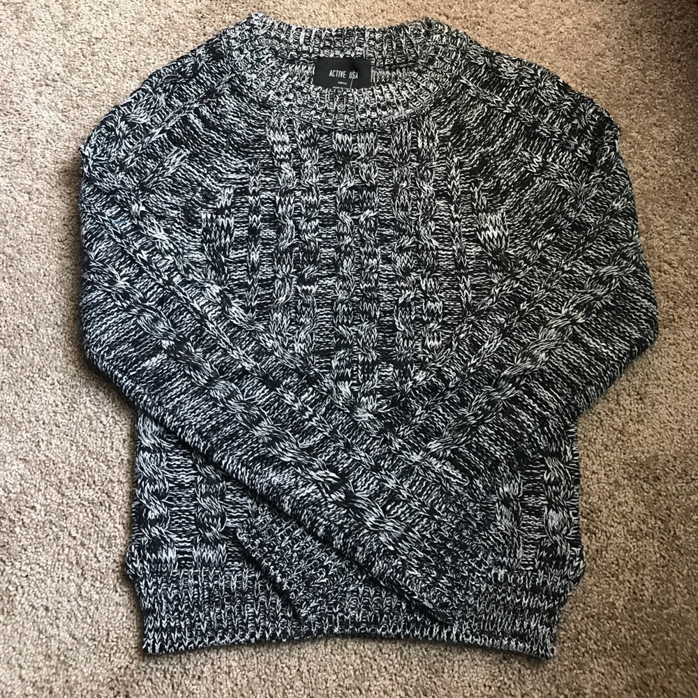 ⚡️LAST 1(M)! 🍁Cable Knit Sweaters-Grey+Black