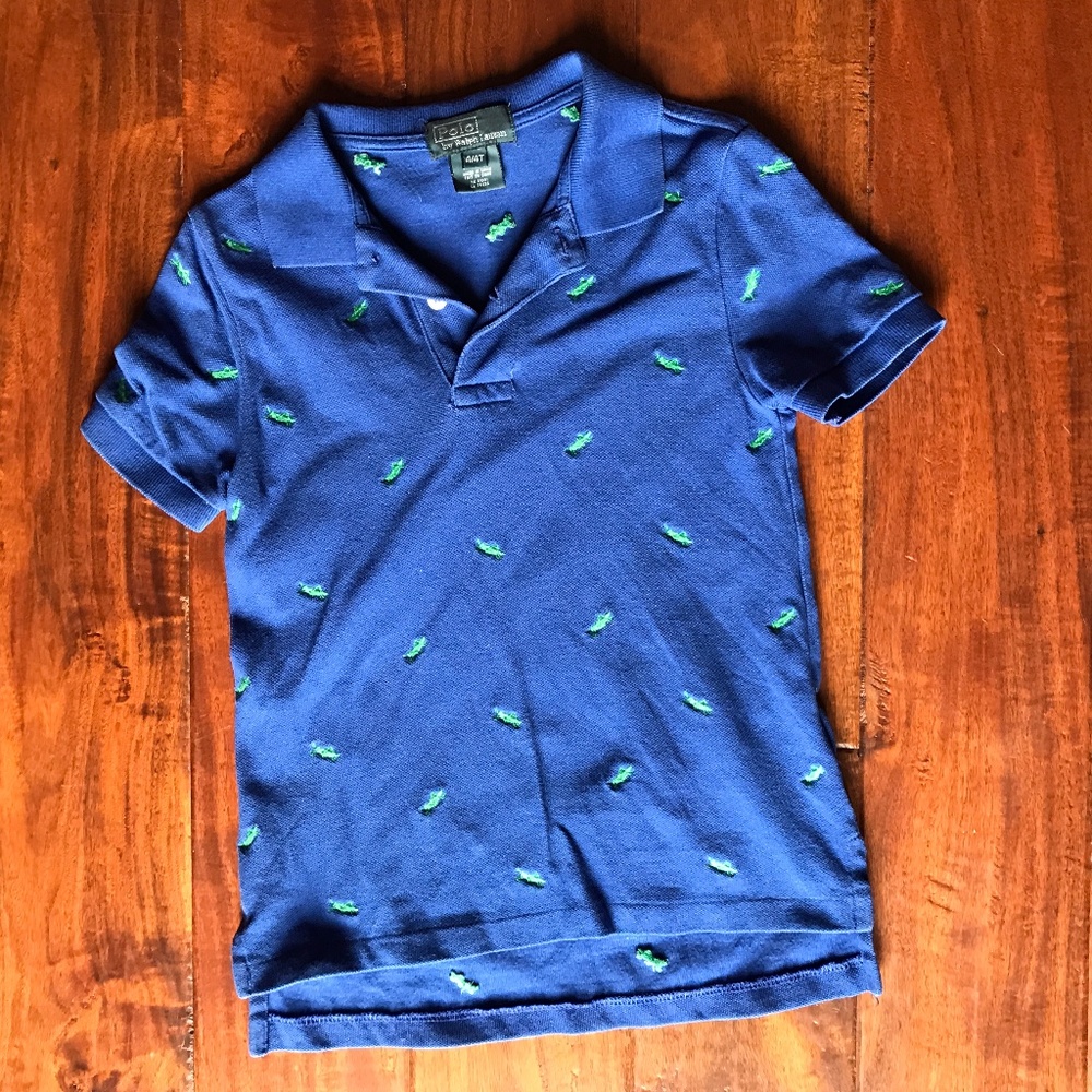 Ralph Lauren Boys' Polo - Grasshopper Pattern - 4T