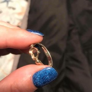 Elsa Peretti Silver open heart Tiffany ring