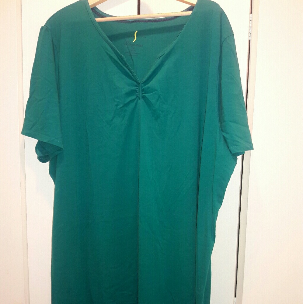 Serenada Catherine's teal 4x sleepwear shirt 30/32